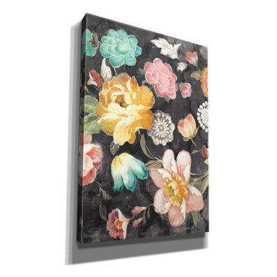 «Garden Of Delight Black 3» par Danhui Nai, art mural sur toile