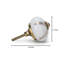 Pack Of 30 Cabinet Knobs For Kitchen,Antique Floral Pattern Design,White And Gold