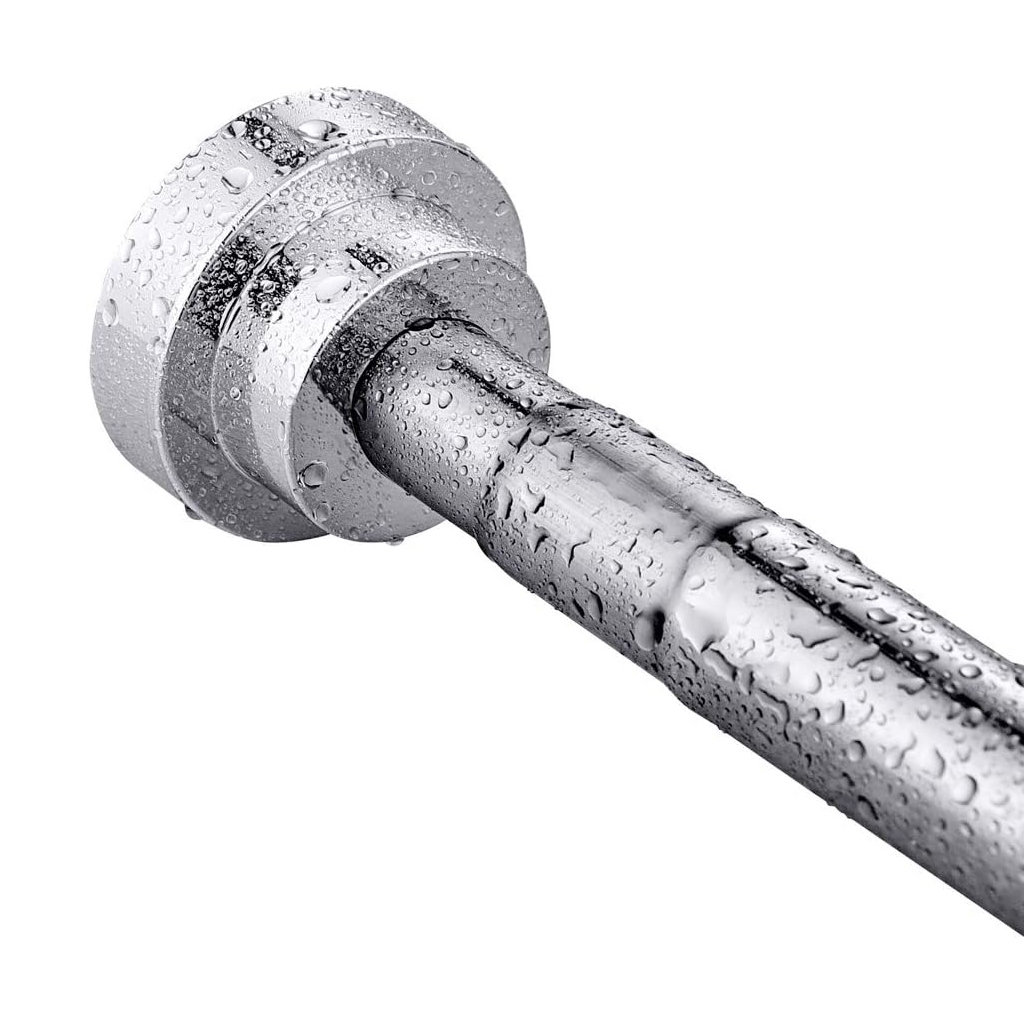 JJbaok No Drill Stainless Steel Extendable Shower Curtain Rod ...