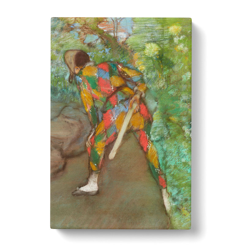 Harlequin by Edgar Degas - Wrapped Canvas Painting, 60cm H x 40cm W x 3cm D