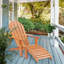 Teak Adirondack Chair with Ottoman