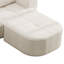 Canapé modulaire modulaire avec méridienne, structure en mousse complète, conception d'emballage par compression, revêtement en tissu tissé, canapé moderne surdimensionné pour le salon-424779062