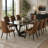 Faux Leather Upholstered Solid Back Side Chair-160234887