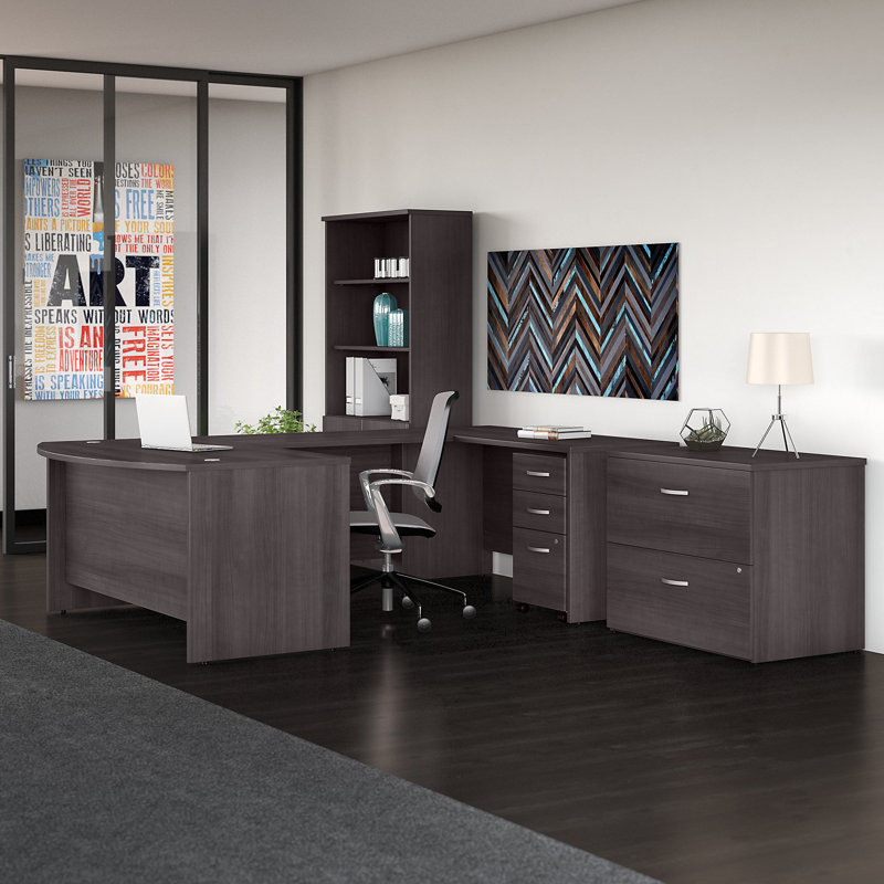 Ensemble de bureau configurable Studio C, Gris tempête