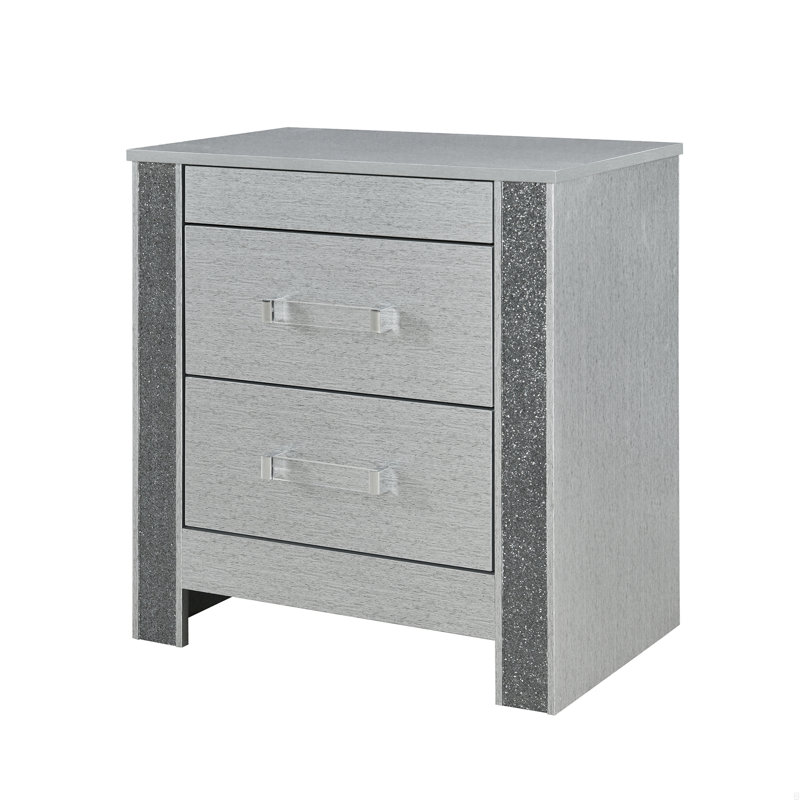 Table de chevet avec 2 tiroirs