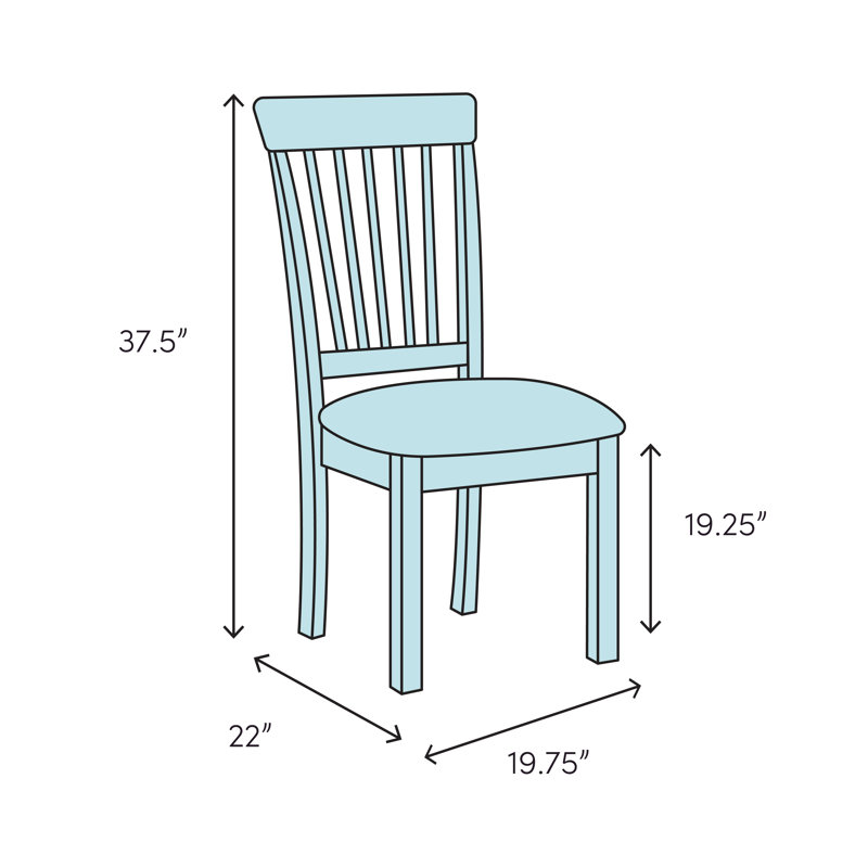 Sarah 19.25'' H Upholstered Side Chair, Natural Cherry, Sterling Fabric