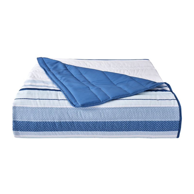 Carson 3Pc. Quilt Set Blue, Full Quilt + 2 Standard Shams