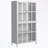 Brandol Metal Storage Cabinet with Tempered Glass Doors, Adjustable Shelves and Anti-Tipping Device-2133145005