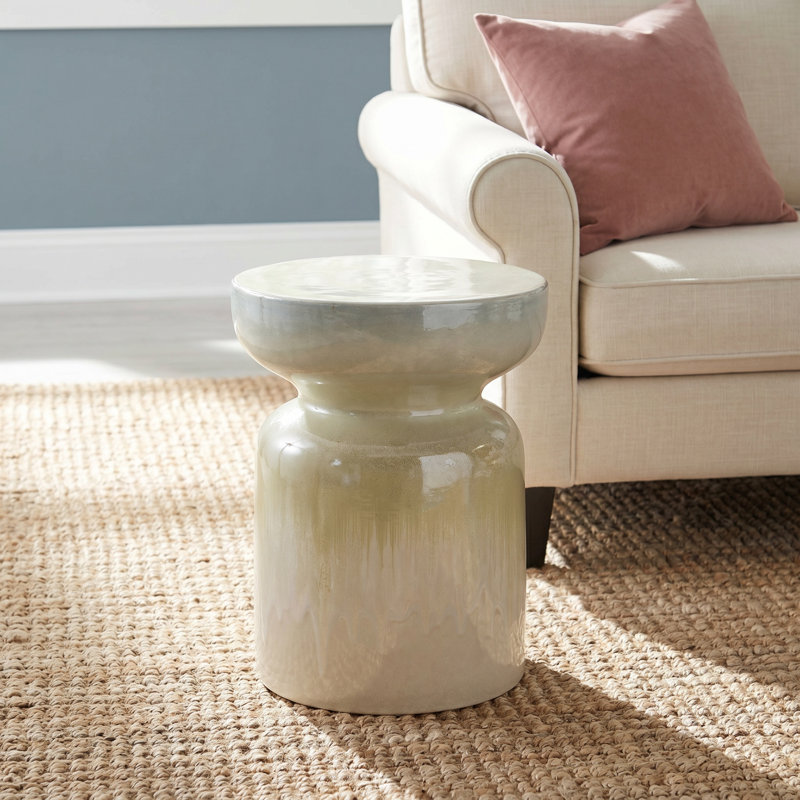 Flavia Ceramic Accent Stool