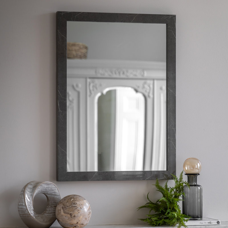 Deanette Rectangle Mirror, Silver, 195.58 cm H x 144.78 cm W