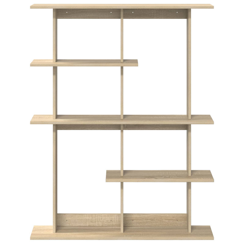  Wall Shelf with Shelf with Storage Engineered Wood Mounted Shelves Rack, Sonoma Oak