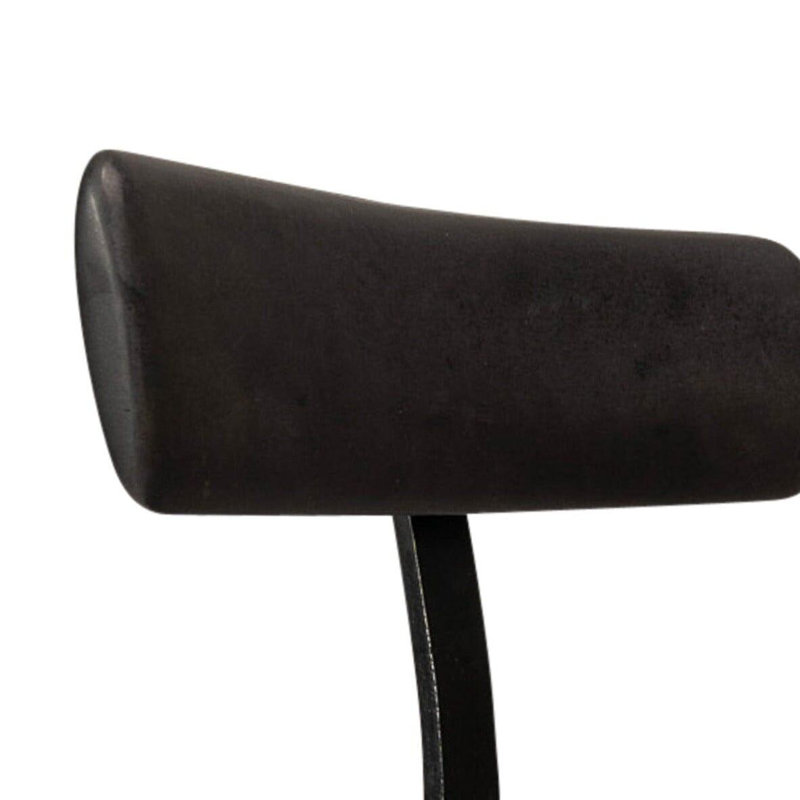 Alvada Counter Stool with Metal Frame, Black