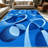1PC Modern Abstract Blue Geometric Circle Pattern area rugs for Living Room, Soft and Comfortable, Suitable for all seasons, easy-to-maintain, machine washable Indoor floor mat, Under Table Farmhouse suitable for dining room, bedroom, home office,-1139628187