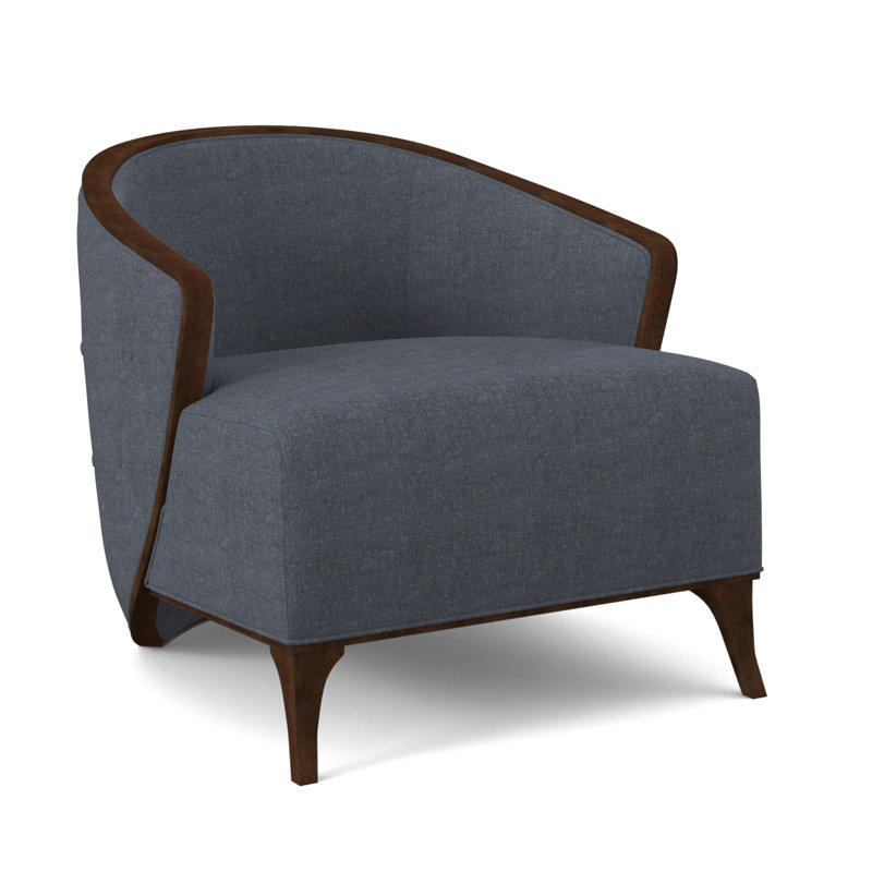 Penegrine Lounge Chair, American Walnut, Elise Flax