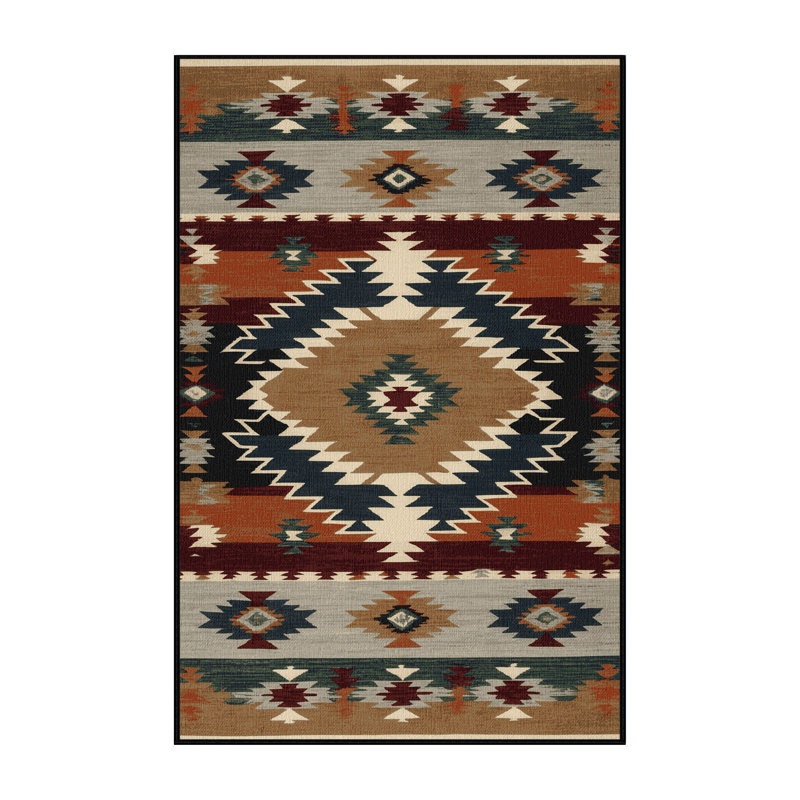 Washable Sheep Southwestern Area Rug, Rectangle 2' x 3'