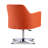 Raisa Faux Leather Swivel Armchair-25610868