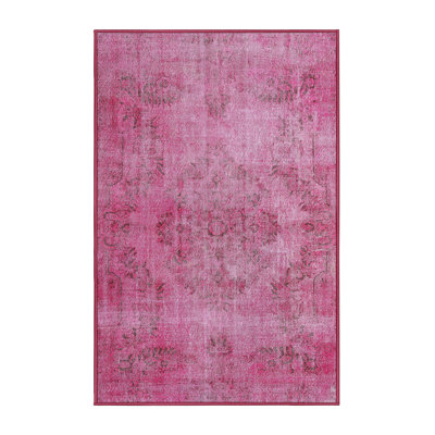 Tapis traditionnel rose / gris