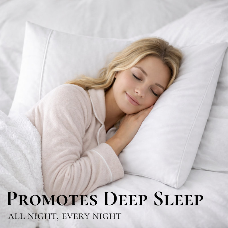 Cooling Bamboo Pillowcases, Set of 2 – Ultra Soft & Breathable, Queen, White