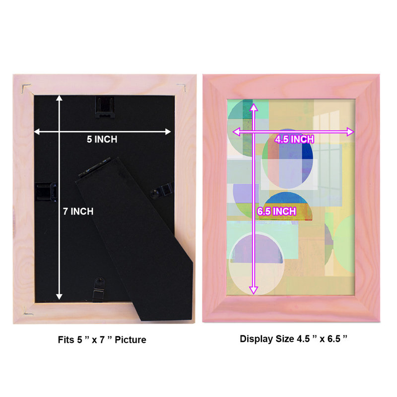 Frenk " Demi IV ", 9" H x 7" W x 1" D, Pink
