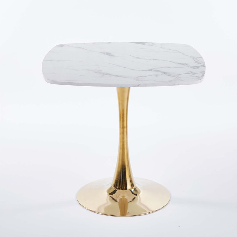 31.5" Square Dining Table, White