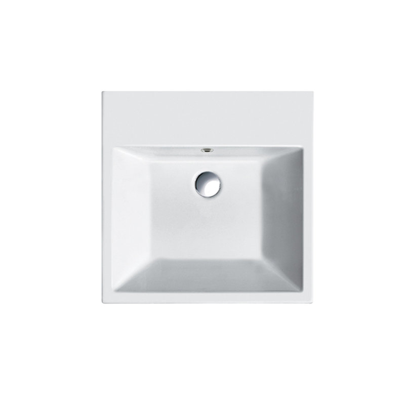 Premium Series Bathroom Sink, 0-Hole, 6.3" H x 15.75" W x 12.6" D
