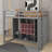 Twin Size Wood Loft Bed With Shelves,Wardrobe And Cabinet-1828554451-1828554452