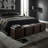 Phabian Tufted Cube Ottoman in 100% Genuine Leather, dark brown-573932220
