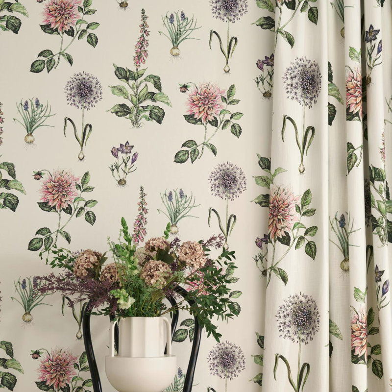 Secret Garden 10.05m x 52cm Distressed Wallpaper Roll, Seaglass