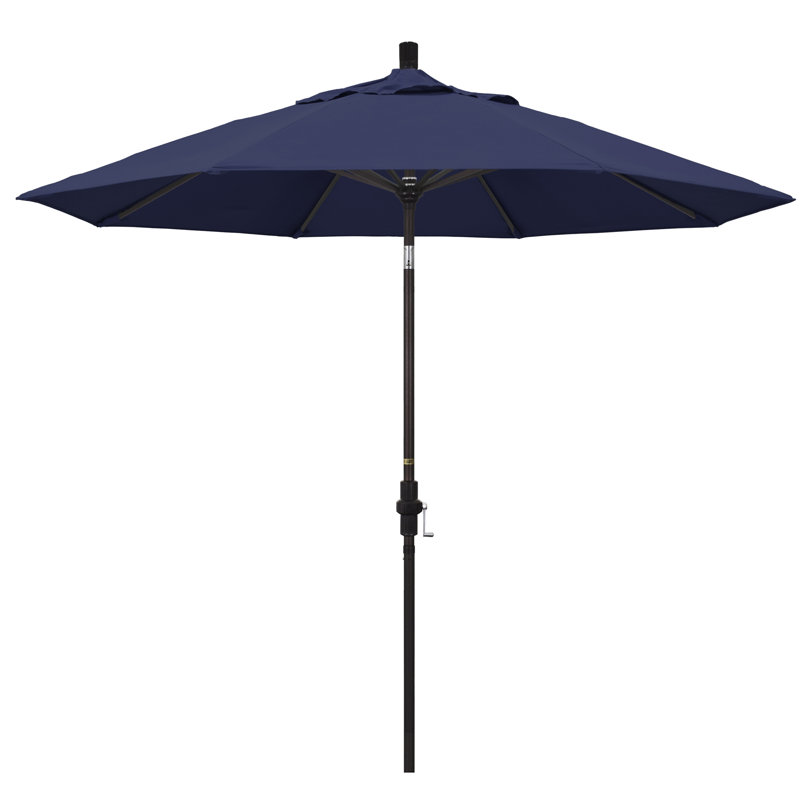 Parasol de marché 9 pi, Bleu marine-oléfine