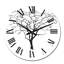 Graphiques noirs et blancs - Horloge murale traditionnelle-479459364