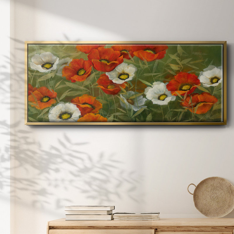 Poppy Symphony- Framed Canvas