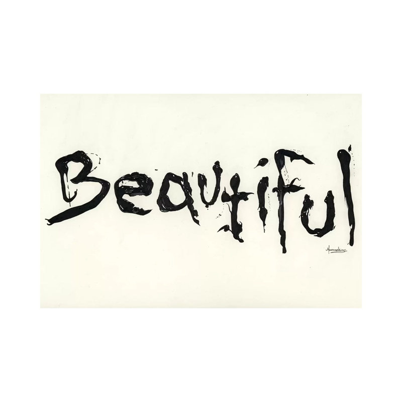 «Beautiful» par Manasseh Johnson - Toile tendue avec châssis, estampe numérique sur toile tendue
