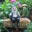 Statues de gnome de motards