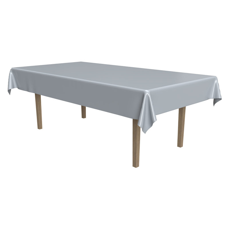 Nappe en plastique rectangulaire, Argent