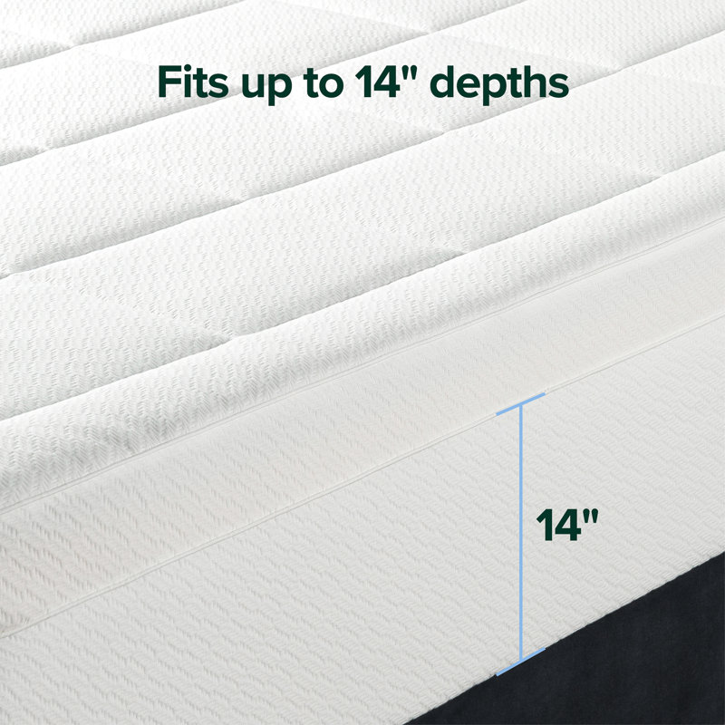 Zinus Cloud Memory Foam Mattress Topper, Twin, 4"