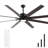 85" 8-blade Led Standard Ceiling Fan With Remote Control Farmhouse Ceiling Fan With Light Kit Included