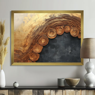 Paysage désertique avec cactus et glissade sur bois II - art mural sur toile désertique