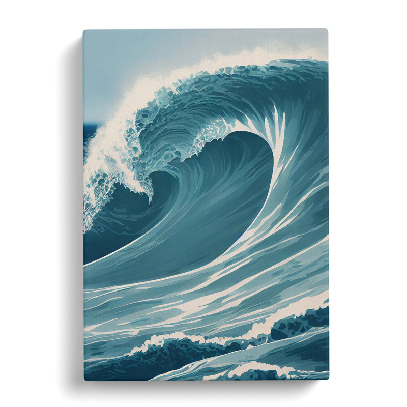 Wave Of The Ocean No.2 - Wrapped Canvas, 50cm H x 35cm W x 3cm D