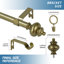 Tringle à rideaux simple réglable avec urne ronde Lipson-148305394-148305357