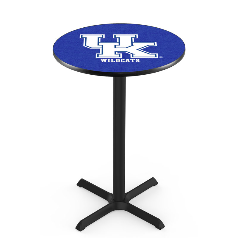 Round Metal Base Dining Table, University of Kentucky - UK Logo