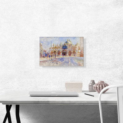 «The Piazza San Marco in Venice 1881» par Pierre-Auguste Renoir, reproduction d'art sur toile tendue