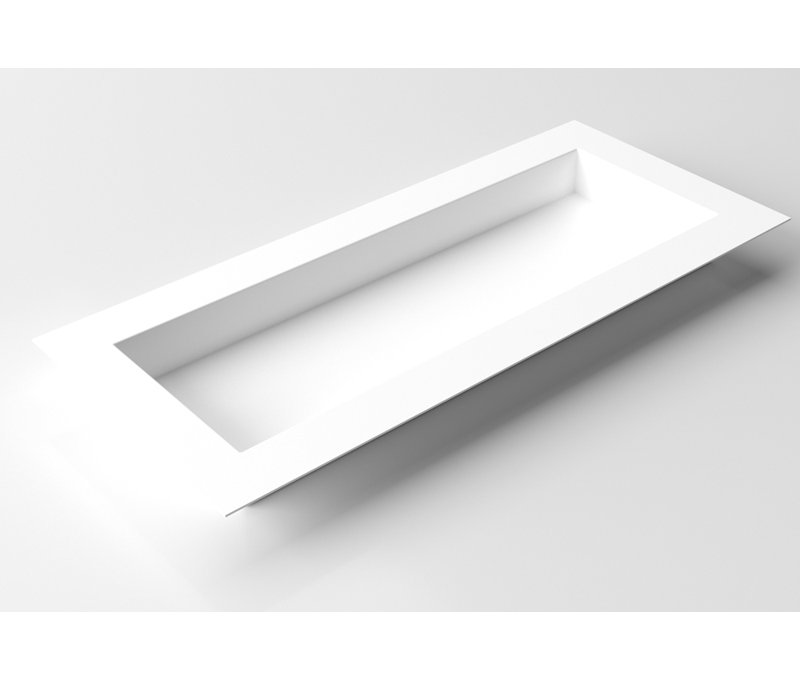 White Steel Geo Series Indoor/Outdoor Planter Box