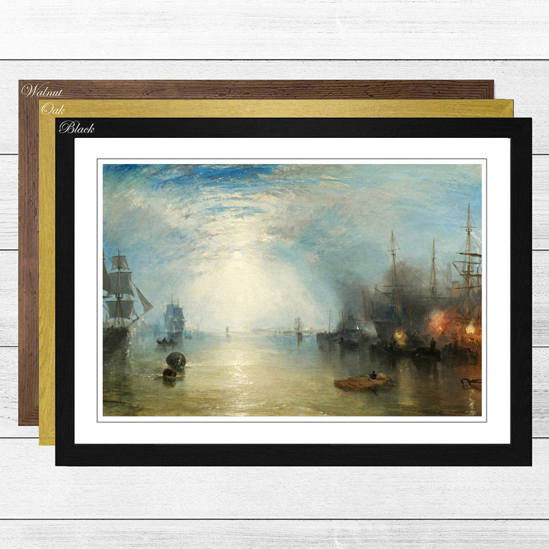 J.M.W. Turner - Single Picture Frame Painting, Walnut