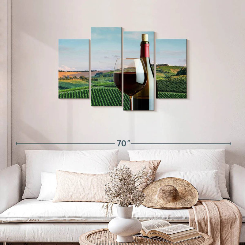 Vin rouge Yarlin en Toscane, H 27 po x l 43 po