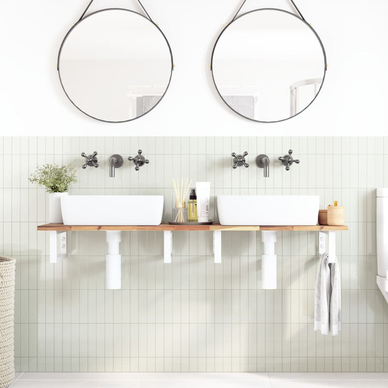 Accent Shelf, White, 2" H x 140" W x 40" D