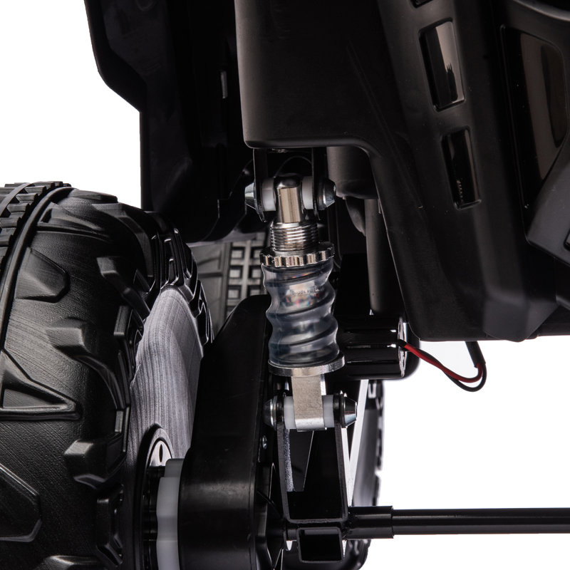 Black 12V Mercedes-Benz Unimog Ride-On Truck with Remote Control