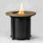 Round Fire Pit Table with Lava Rocks