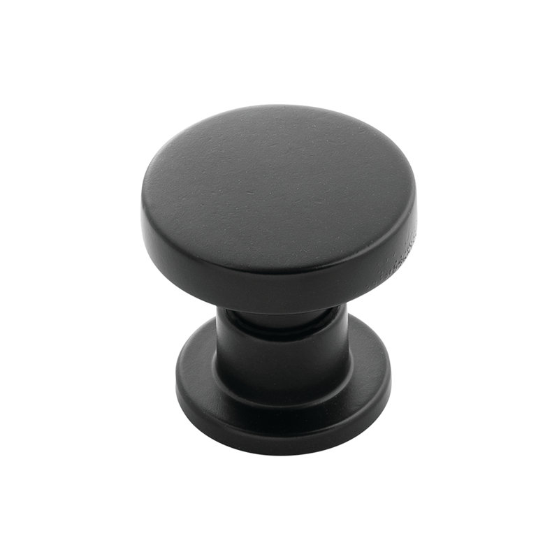 Urbane Mushroom Knob, Matte Black