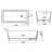 67 Inch Freestanding Solid Surface Soaking Bathtub