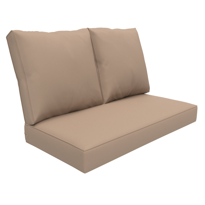 Coussin de causeuse d'extérieur, coussin de remplacement de siège / dossier profond 5 pouces, Beige